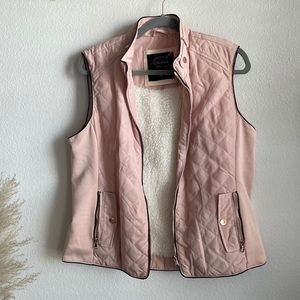 Pink Women’s Quilted Puffer Vest PL